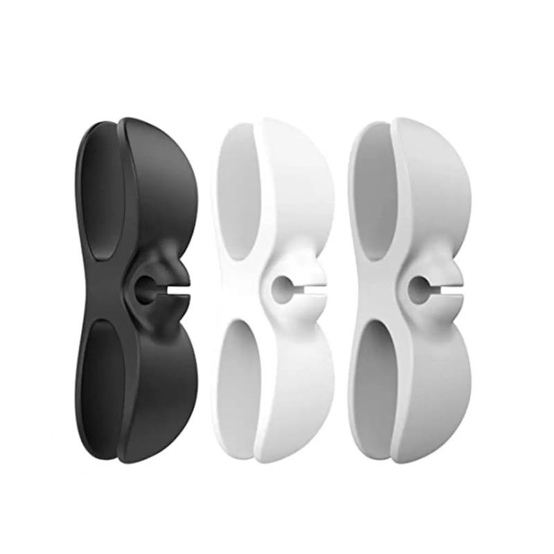 2pcs Household Kitchen Storage Wire Winder Traceless Plug Fixed Power Cord Organizer Cable Management Home Storage Tools