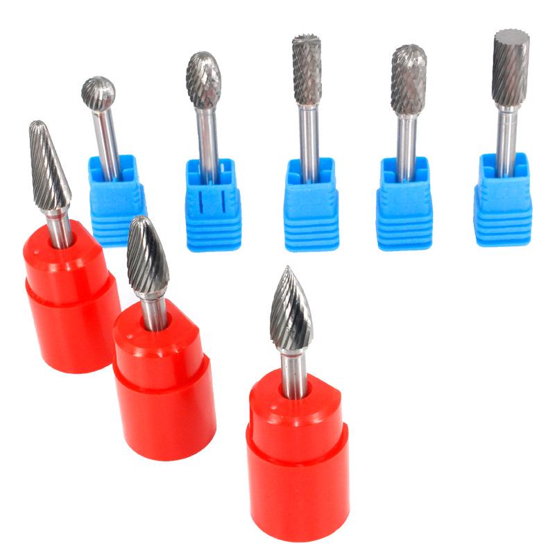 Tungsten Steel Carbide Rotary File Engraving Milling Cutter Head, Single/Double Cut