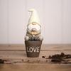 Country Living Gonk On a Slogan Flower Pot - Love