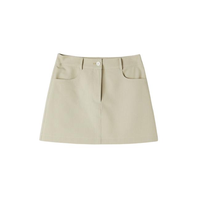 Rap Contrast Stitch Point Skirt Aq2Ws571