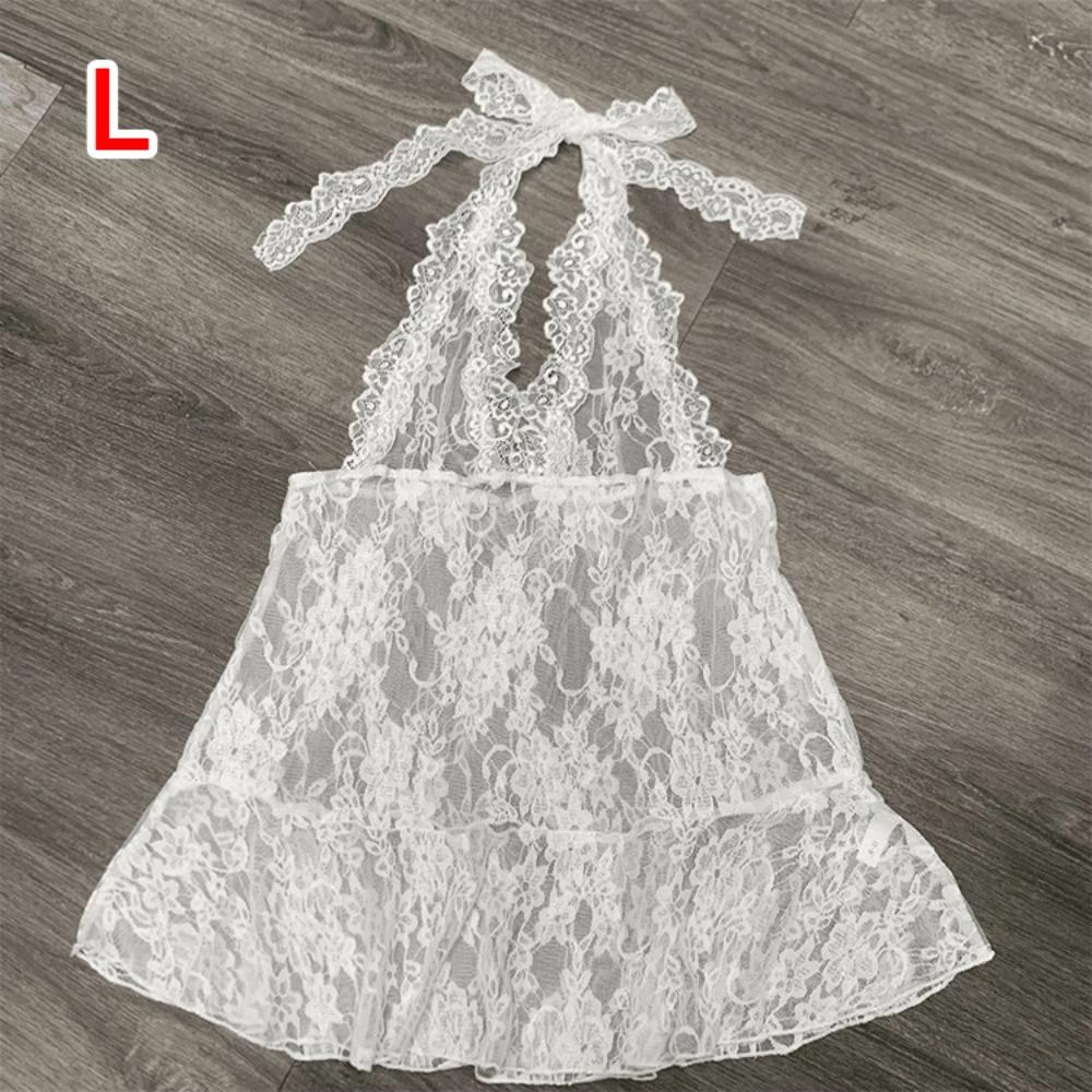 Polyester Lace-up Short Skirts V-neck Beachwear New Hollow Out Camisole  Women