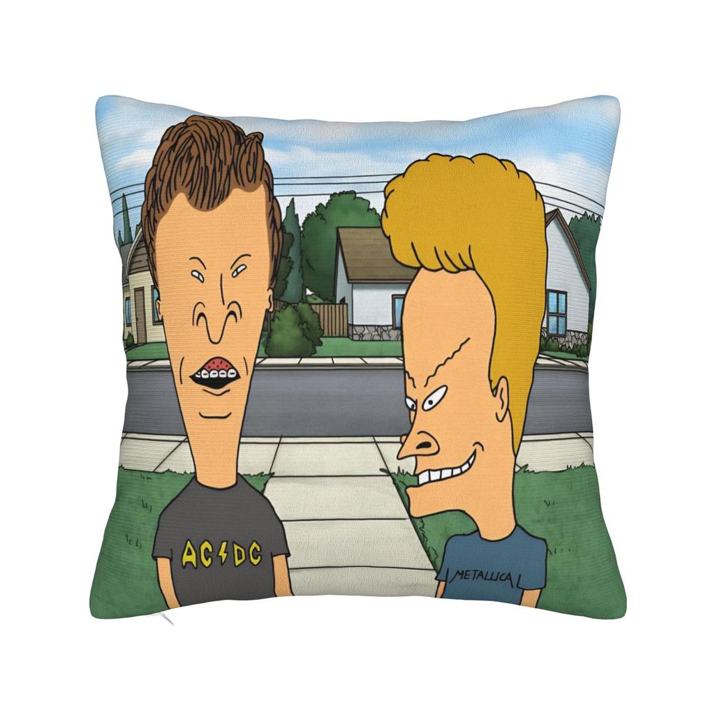 Warm Living Room Beavis and Butthead Decoration Pillowcase Stuff Pillow Cover Zipper Multi-Size