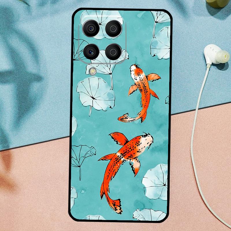 Koi Carp Fish Yin Yang For Samsung Galaxy M14 M34 M54 M20 M06 M16 M12 M13 M15 M35 M55 M33 M53 M21 M31 M32 M52 Case