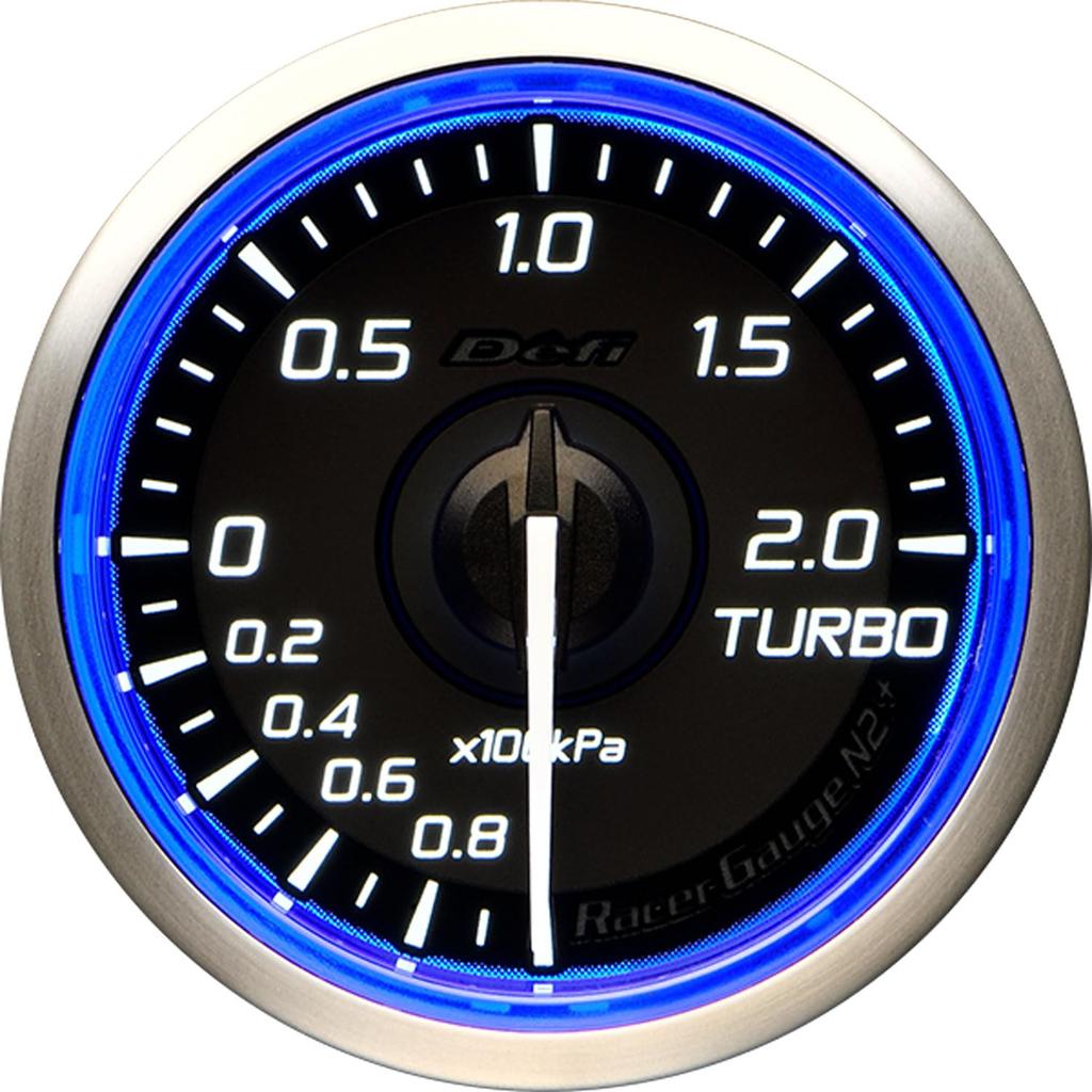 Defi Nippon Seiki Racer Gauge 52TURBO200K BL DF19101 N2+
