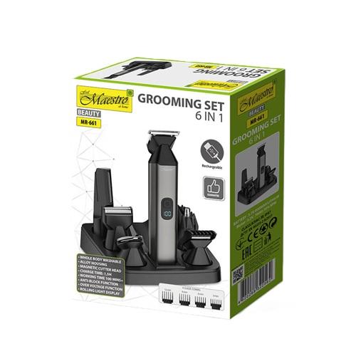 Zestaw Do Strzyżenia Włosów Wskaźnik Led Maestro 6W1 Usb-C | Mr-661