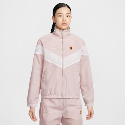 Nike WINDRUNNER Jackets Women s Silt Red Stand Collar Moderate Other S