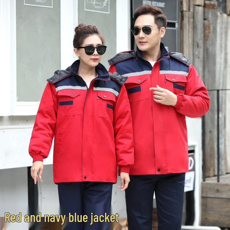 Thick Winter Cotton-Padded Work Jacket for Cold Weather Protection