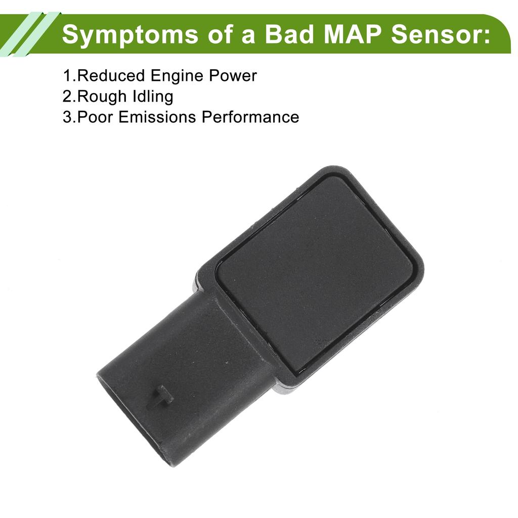 ABSOPRO Manifold Absolute Pressure MAP Sensor for Mercedes Benz AMG GT Part 1 Piece 2016-2021, Number 0009055906,