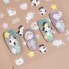 Redanco 3D Cartoon Cat & Dog Nail Art Stickers - Embossed Design