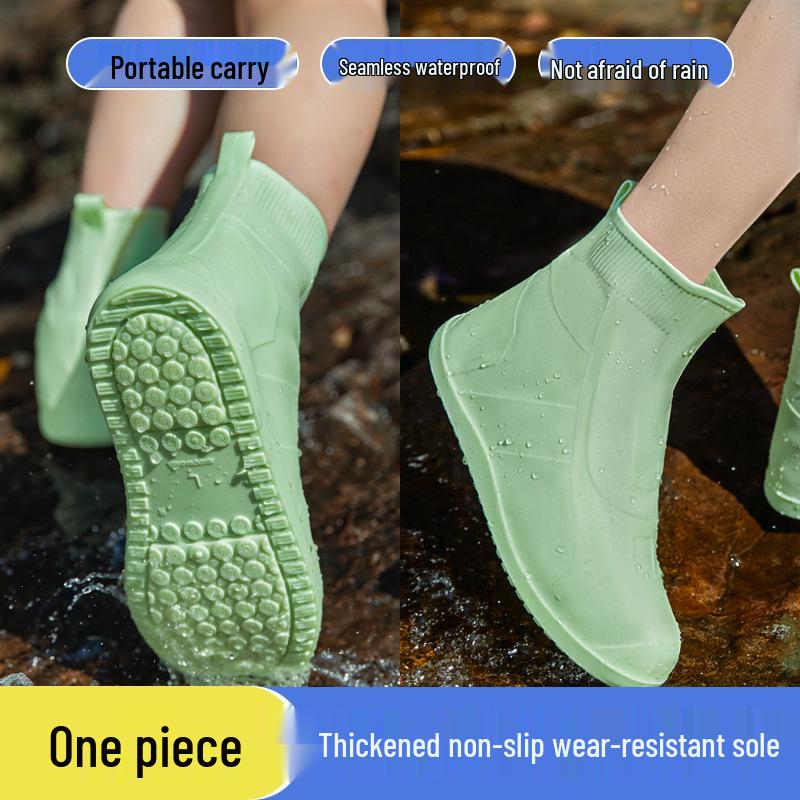 Wasserdichte Rutschfeste Unisex Silikon Regenstiefelüberzieher - Verdickt, Abriebfest, Outdoor-Schutz.