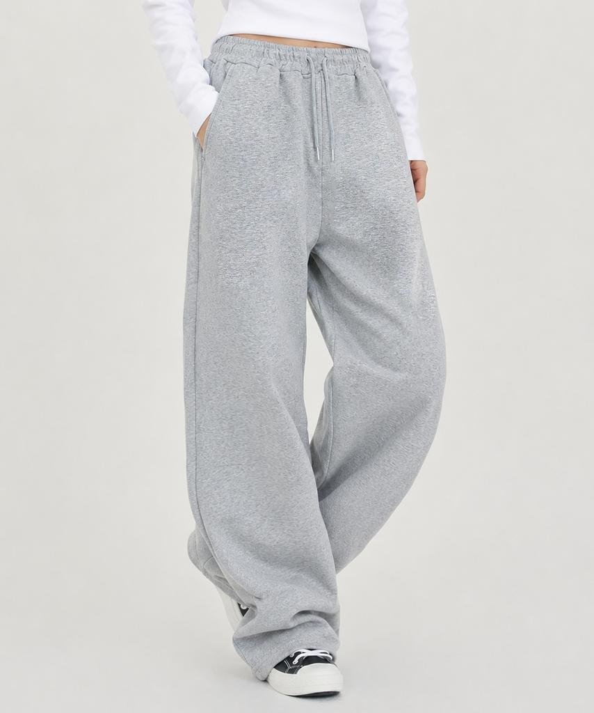 NP STUDIO Cotton Wide Sweatpants Gray