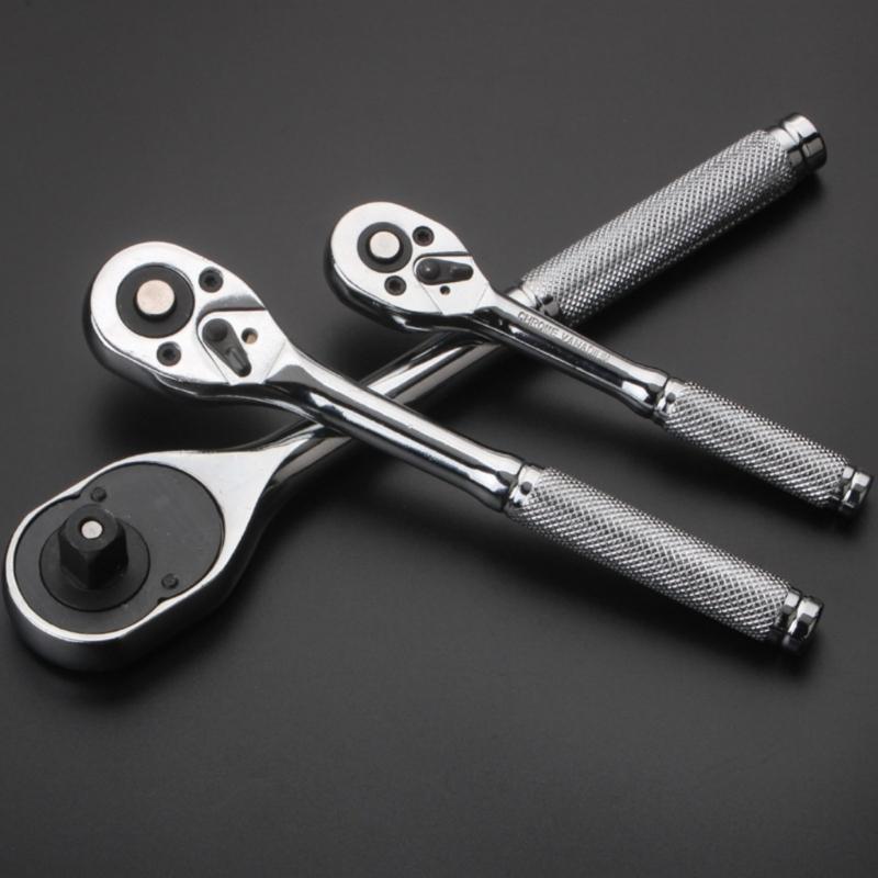 652F 3Pcs Ratchet Wrench 3/8 1/4 Ratchet Tool for Tight Space Automotive Repair Home Improvement Easy Socket Wrench