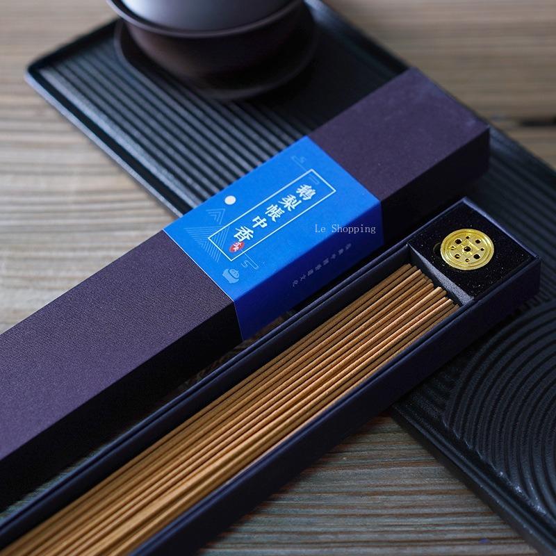 21cm Natural Stick Incense Ambergris Goose Pear Tent Fragrance Tea Room Bedroom To Purify The Air and Remove Odors Joss Stick