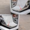 For Mitsubishi Eclipse Cross 2018 2019 2020 2025 Front Bumper Headlight Lower Chrome Trim Strip Molding Decorative Cover Lid