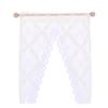 1:12 Dollhouse Curtains Miniature Furniture Valance With Rod