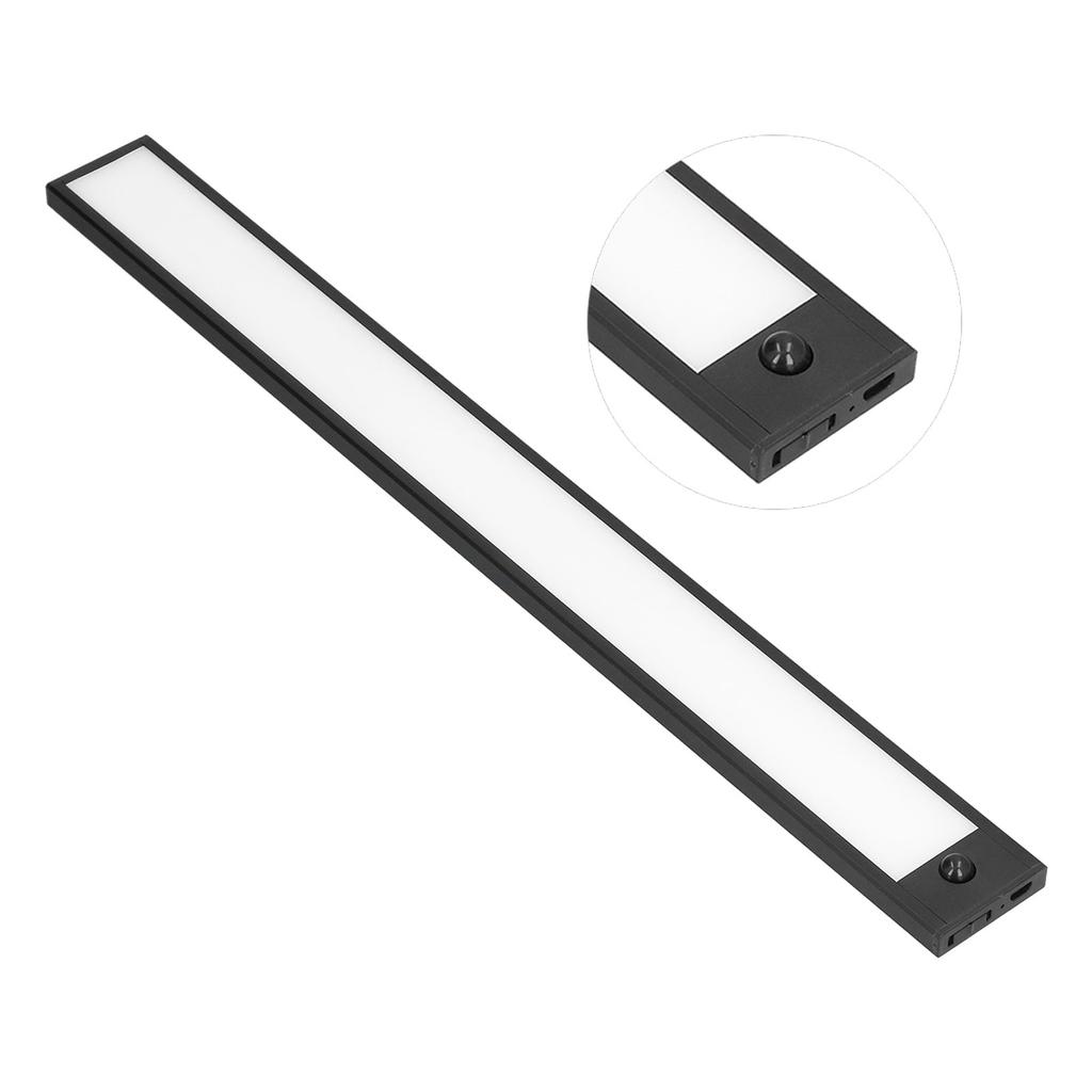 LED Cabinet Light 400mm 6000K USB Charging Motion Sensor 9mm UltraThin Closet Light