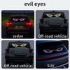 2-Piece Devil's Eye Car LED Light, Truck Devil's Eye Light USB Powered Decorative Light, No Wired Ambient Light, Cool Vehicle Display Light