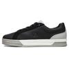 ACE Leather Low Top Modest Skateboard Shoes Black (Unisex) Skate Shoes F12M241201FBD