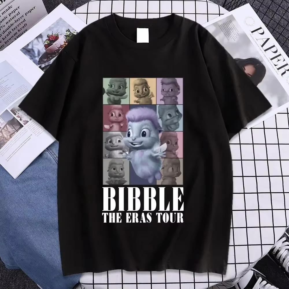 

Милая футболка Bibble The Eras Tour для мужчин и женщин, эстетичные высококачественные футболки, летние футболки большого размера с коротким рукавом, уличная одежда S разноцветный