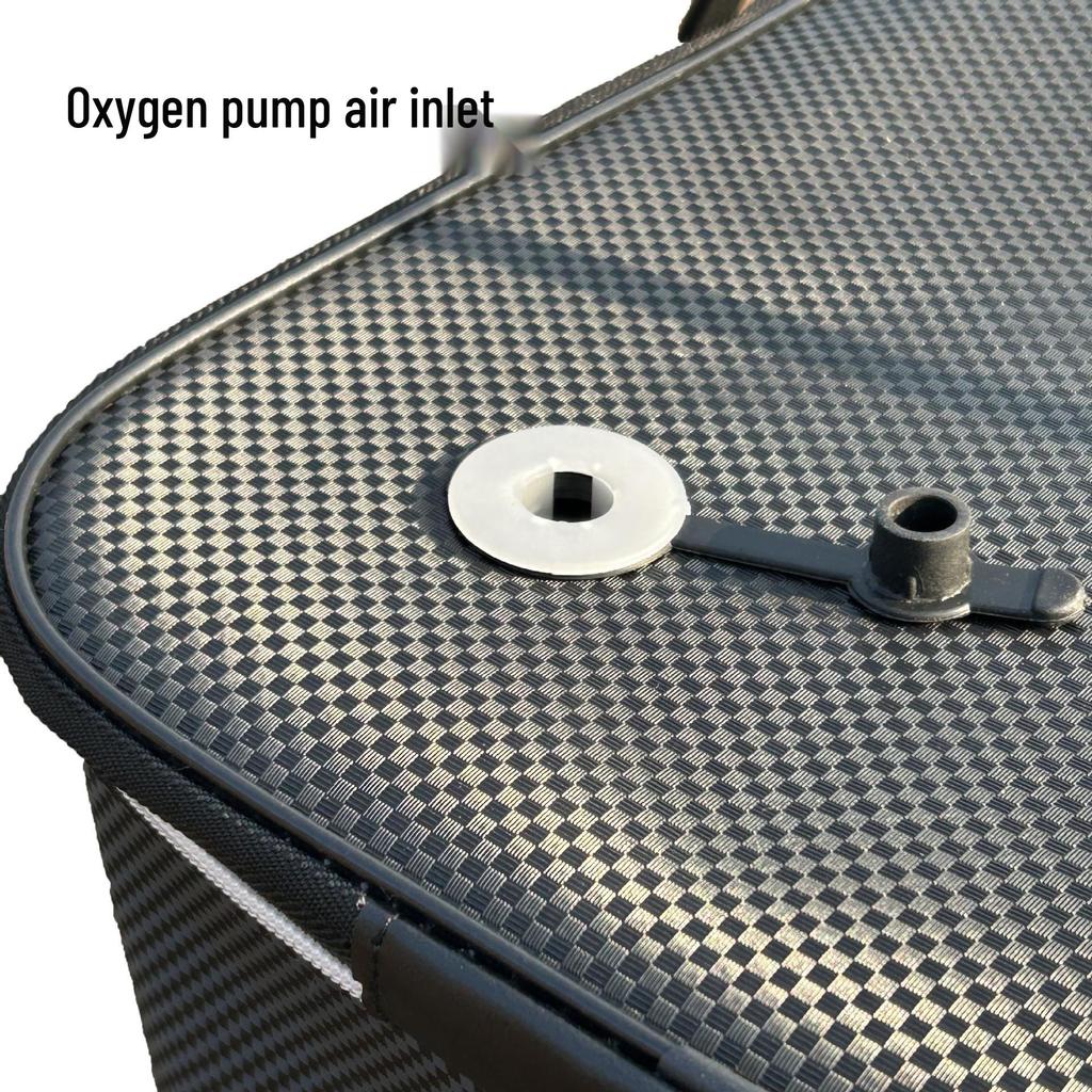 Durable Multifunctional Skylight Fishing Tackle Box: Folding Fish Bucket with Woven Texture for Portable Live Catch Storage.