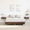 VidaXL Bed Frames Without Mattress Brown Oak 140x200 Cm, Bedroom Furniture, Bed Base, Double Bed, Bed, Bed Frame, Bed 3328723