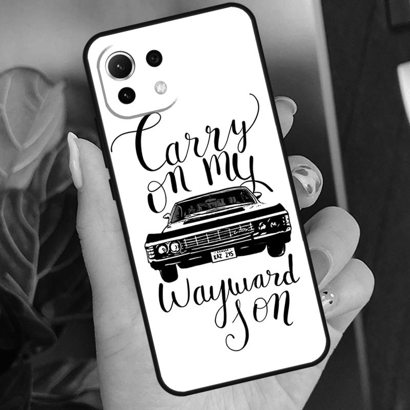 Supernatural CARRY ON MY WAYWARD SONS Hoesje Voor Xiaomi 13T 13 14 Pro 11T 12T 12 Lite 12X POCO F5 X3 X4 X5 Pro F3 F4 M5s C65 Cover