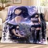 Hyuga Hinata blanket Flannel Blanket Soft Cozy Plush Throw for Sofa Bed Lightweight Home Decoration Outdoor camping