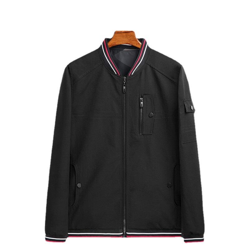 

Мужская куртка весна-осень двусторонняя повседневная модная тонкая куртка модная универсальная куртка мужская одежда 5XL