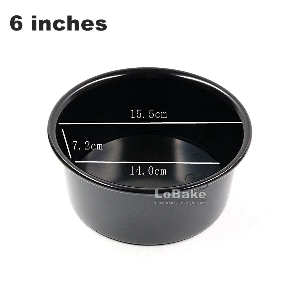 4-12 inches Non-stick Removable Bottom Round Shape Aluminium Chiffon Cake Mould Bread Mold Cupcake Moulds Pans Tin DIY Baking