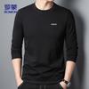 Luomeng Men's Solid Long Sleeve Cotton T-Shirt CT51