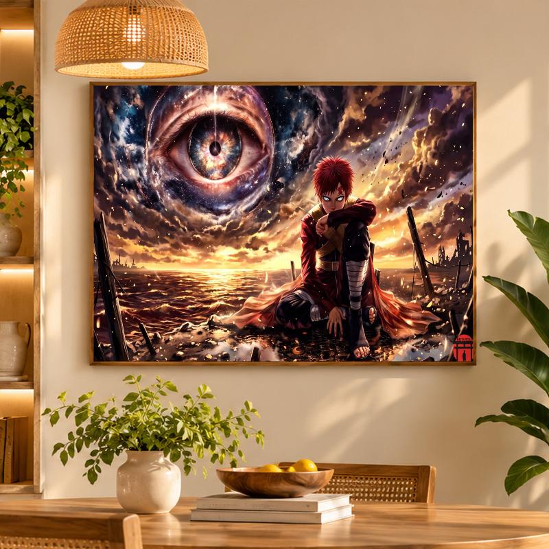 5D Diamond Painting Gaara Naruto DIY Full Drill Diamond Art Kit Home Decoration