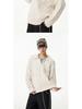 Unisex Faux Two-Piece V-Neck Knit Sweater - Loose, Lazy Style Wool Base Layer for Autumn/Winter.
