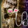 Occhi Luminosi a LED per Halloween con Timer Occhi da Scheletro Illuminati Occhi Horror Fai da Te per Maschere Zucche Lapidi e Oggetti di Scena
