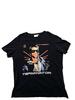 Schwarzes Terminator 1 Baumwoll Kurzarm Unisex T-Shirt
