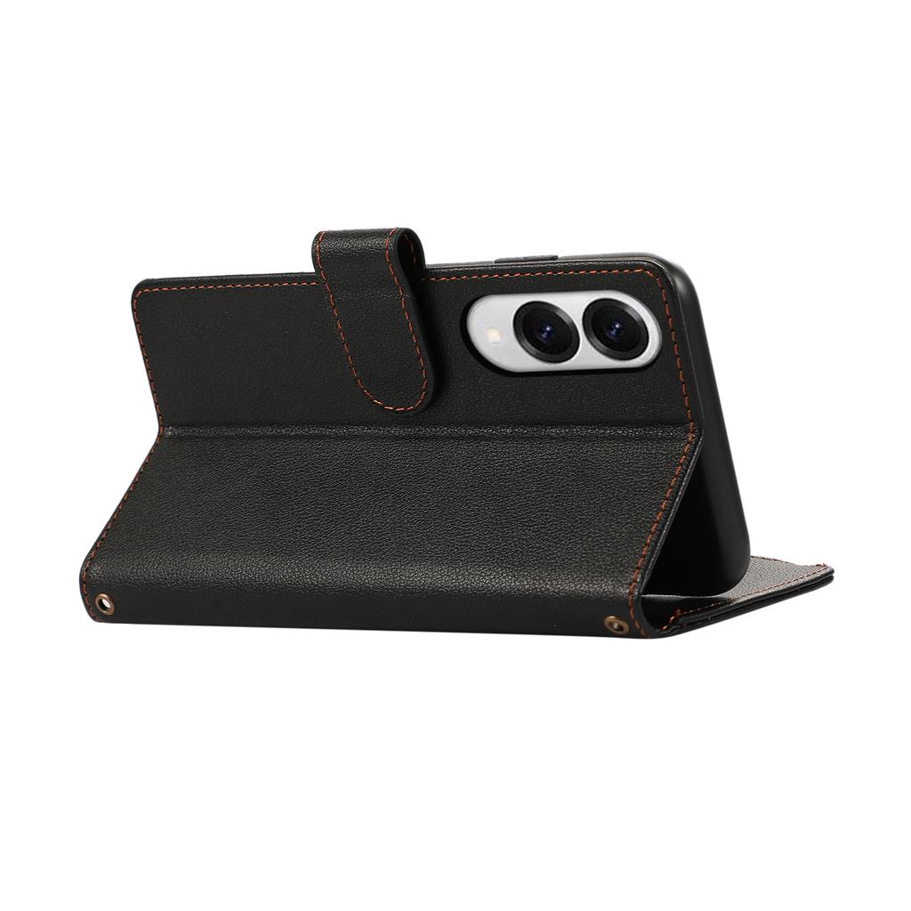 For Samsung Galaxy S25 Edge Case Multi Card Slots Zipper Leather Phone Cover with Wrist Strap