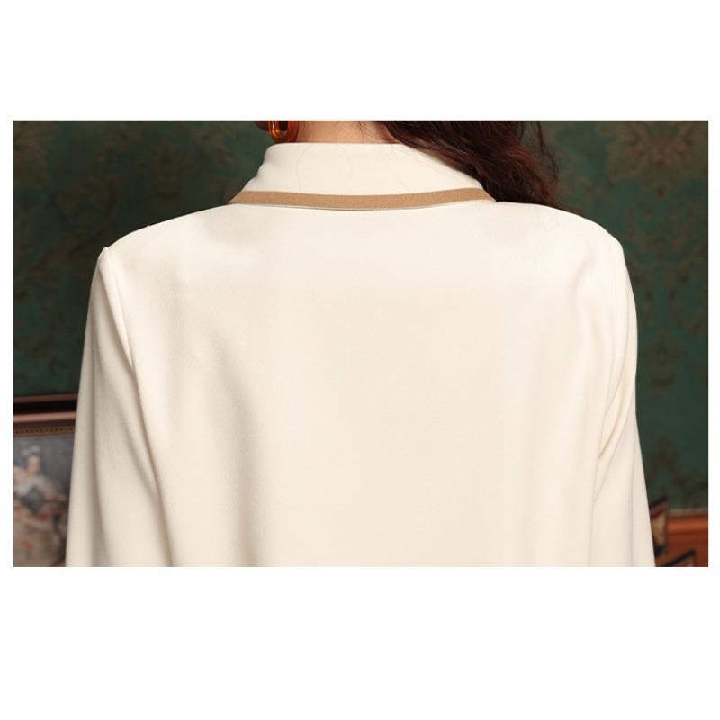 Dámská vintage manšestrová košile s broušeným povrchem na jaro a podzim, topy jako vnitřní spodní košile