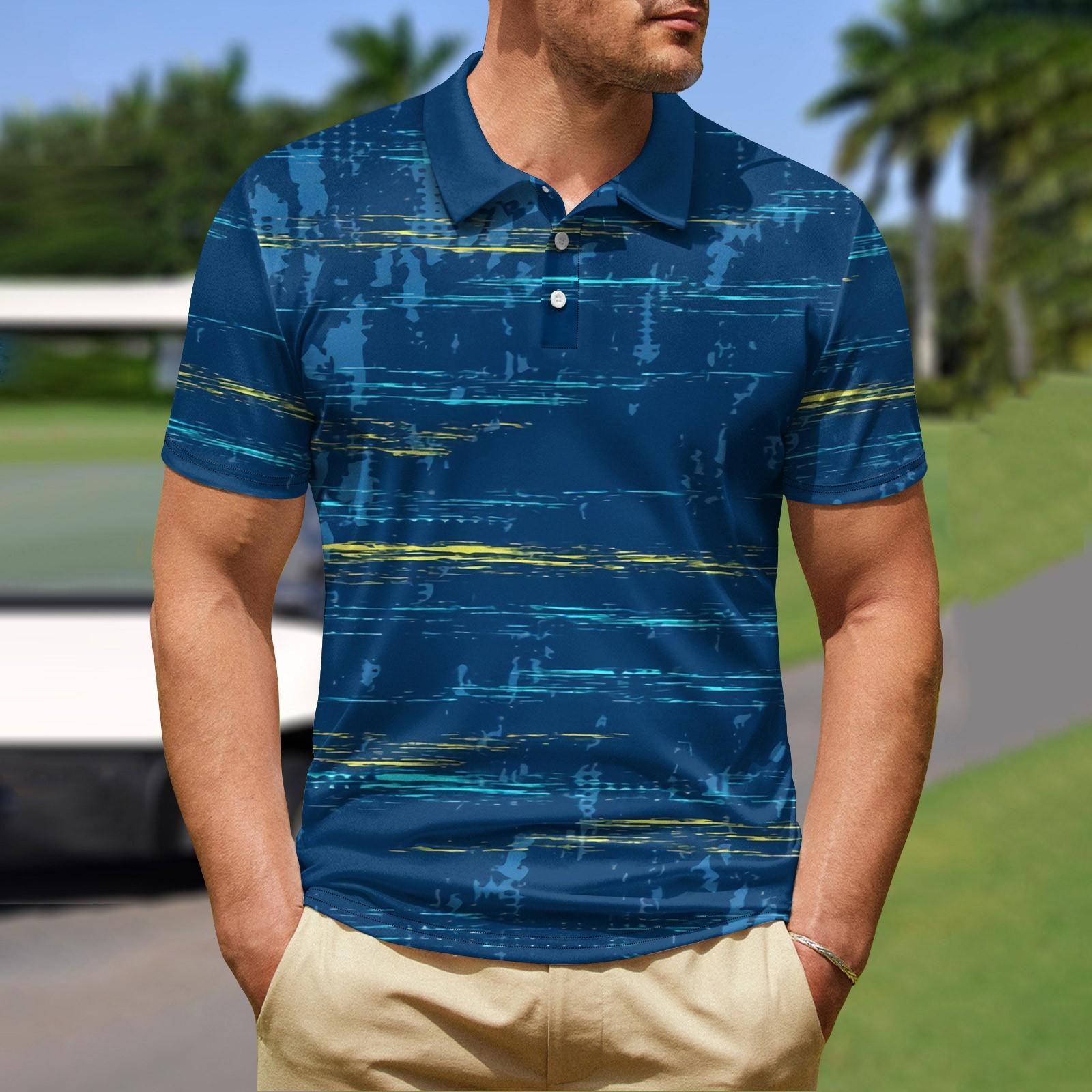 

Летний мужской топ с короткими рукавами для гольфа и микроэластичным покрытием Performance XXXXL