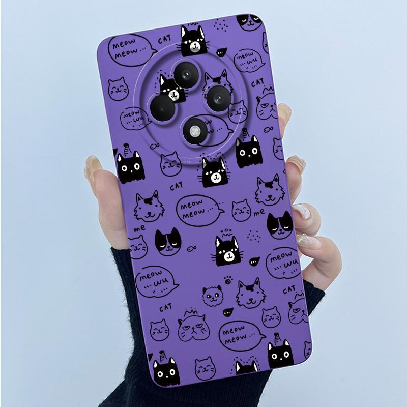 For OPPO Reno 12F Case Lovely Cartoon Painted Phone Case For OPPO F27 Pro Reno 12 FS 12F Reno12F 5G Soft Cover OPPOF27 TPU Funda