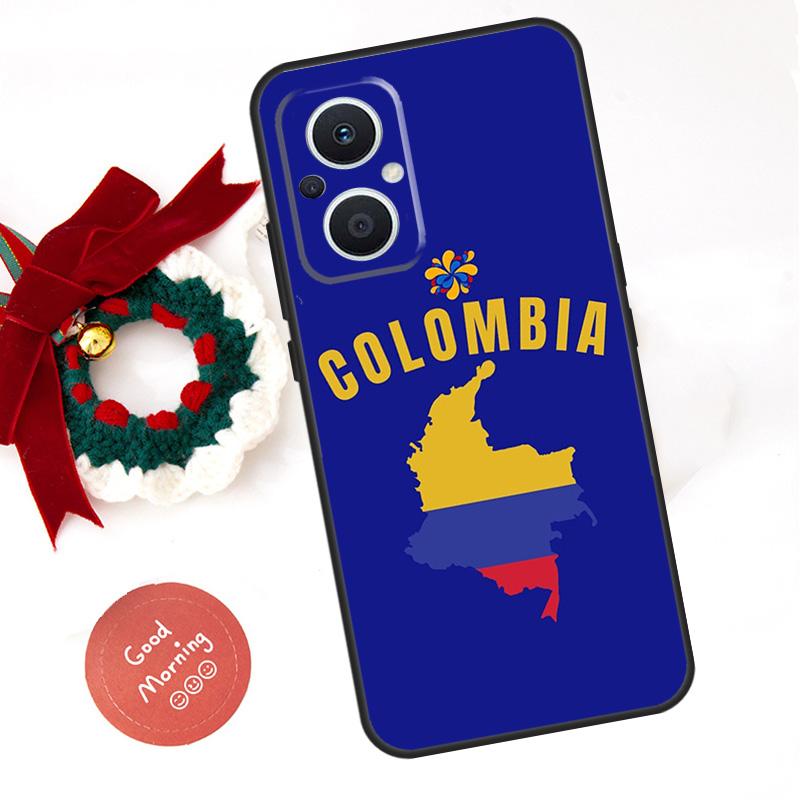 Colombia Flag Football Funda For OPPO Reno 8 Lite 10 11 12 13 14 Pro 11F 12F 13F 14F OPPO Find X8 X5 X6 X9 Pro Case