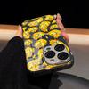 G-Garfield Phone Case Luxury Glass Phone Case For IPhone 17 16 15 14 13 12 11 Pro Max Plating Frame Cover
