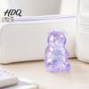Stress Relief Gadget Mini Clear Bear Squeeze Toy, Sitting Sensory Desk Toy Soft Stretchy Sugar Ball Fidget Party Favors Kids