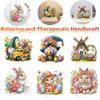 Acrylic Special Shape 2025 Easter Rabbit Table Top Diamond Painting Ornament Kits 5D DIY Diamond Painting Desktop Bedroom Decor