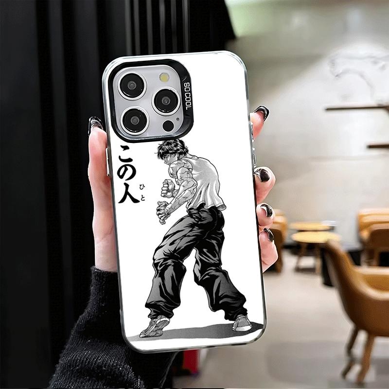 Baki the Grappler Anime Weiche Handyhülle für iPhone 15 16 17 Pro Max 17Air 16E 14 Plus 13 12 Mini Stoßfeste Hülle Rückseite