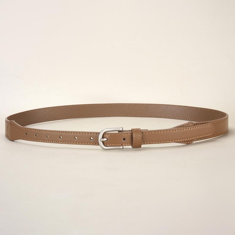 Pu Womens Casual Belt With Alloy Pin Buckle For Daily Wear And Outings
