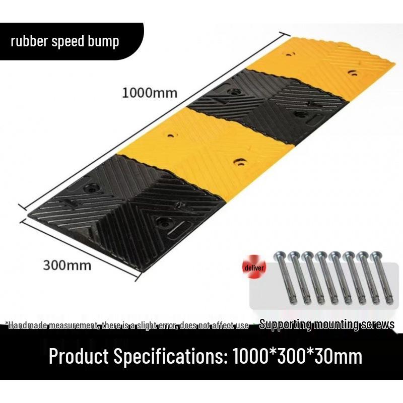 High-Quality Thickened Rubber Speed Bump for Road Safety