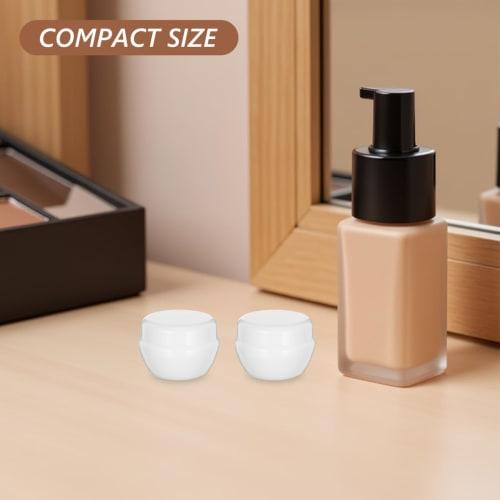 FRCOLOR 20g Cream Bottles, Set of 15, Plastic Cream Jars, Cosmetic Cases, Refillable Containers, Light-Proof Bottles for Hand Cream, Aromatherapy Crea