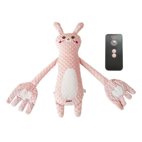 Cuscino per Mano Rilassante per il Sonno del Bambino con Modalità di Accarezzamento Regolabili Cuscino Accarezzante Succhietto Morbido Peluche Compagno di Coccole per Asilo Nido Ora della Nanna Viaggi Uso Ospedaliero