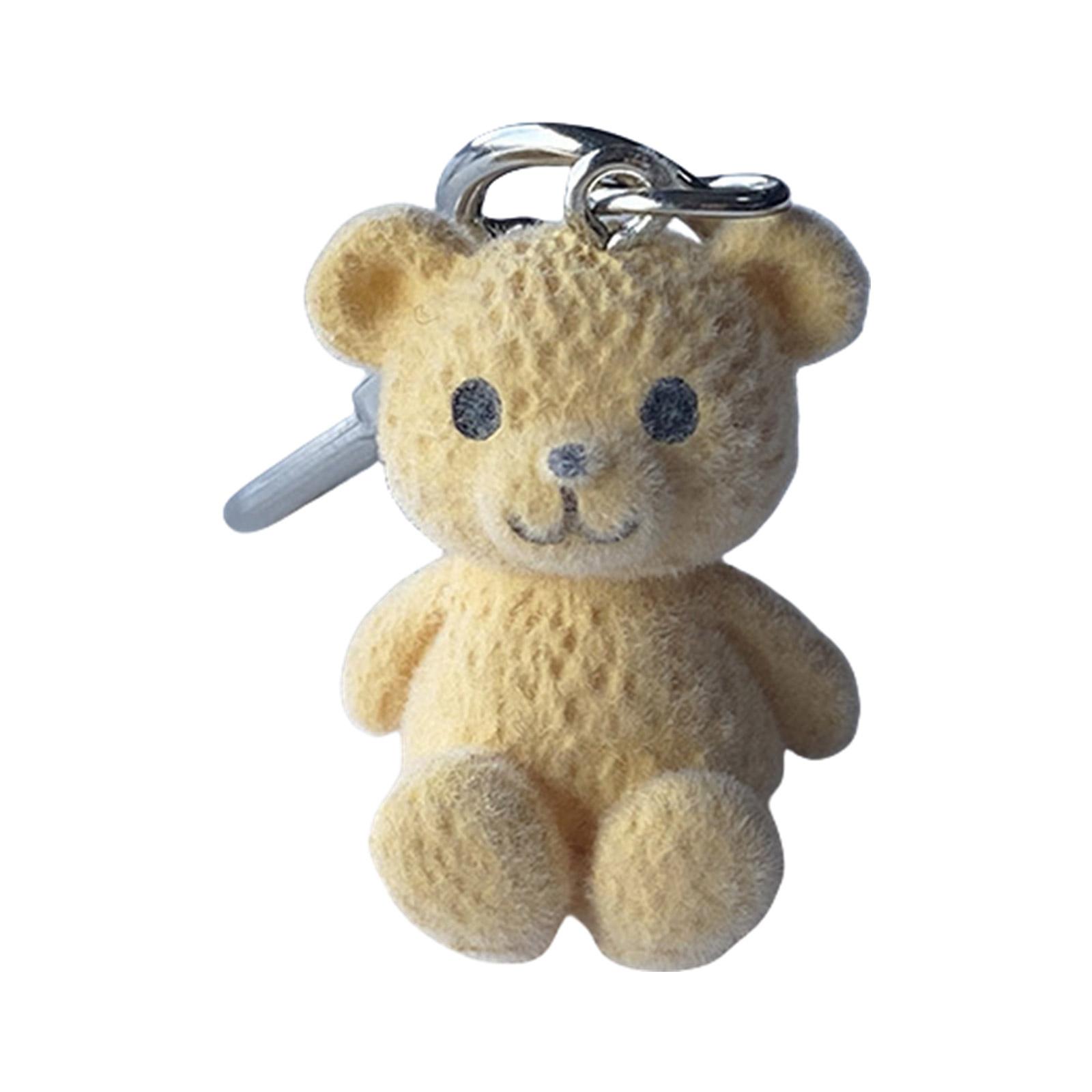 

Милые мультяшные брелоки с медведем, модные брелки с медведем из смолы, портативные брелки с подвеской для женщин и девочек хаки