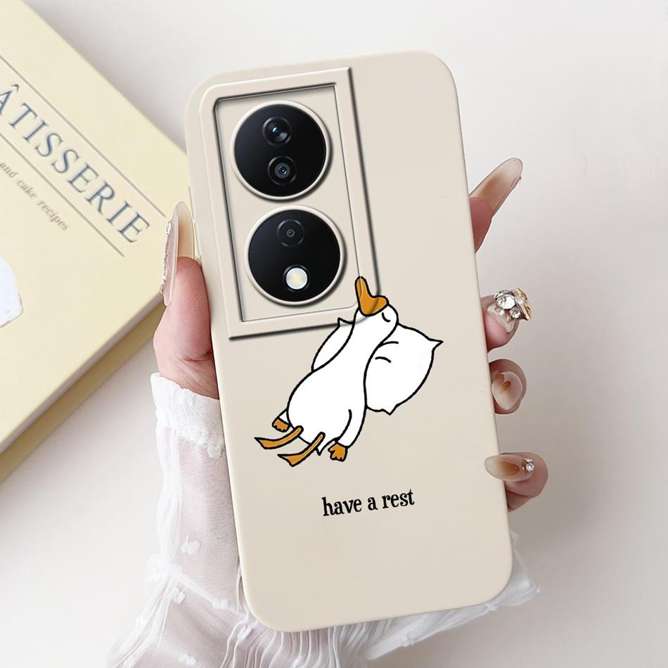 For Honor X7b Cute Panda Rabbit Cartoon Case HonorX7b X 7B 4G CLK-LX1 LX2 LX3 Camera Protective Soft Silicone Phone Cases
