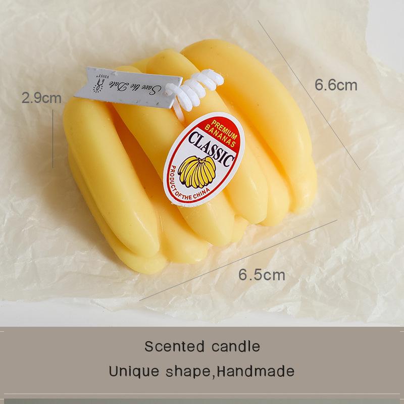 

ins ветер ароматерапия ручной работы фруктовая свеча креативный сувенир подарок моделирование банан аромат моделирование 3